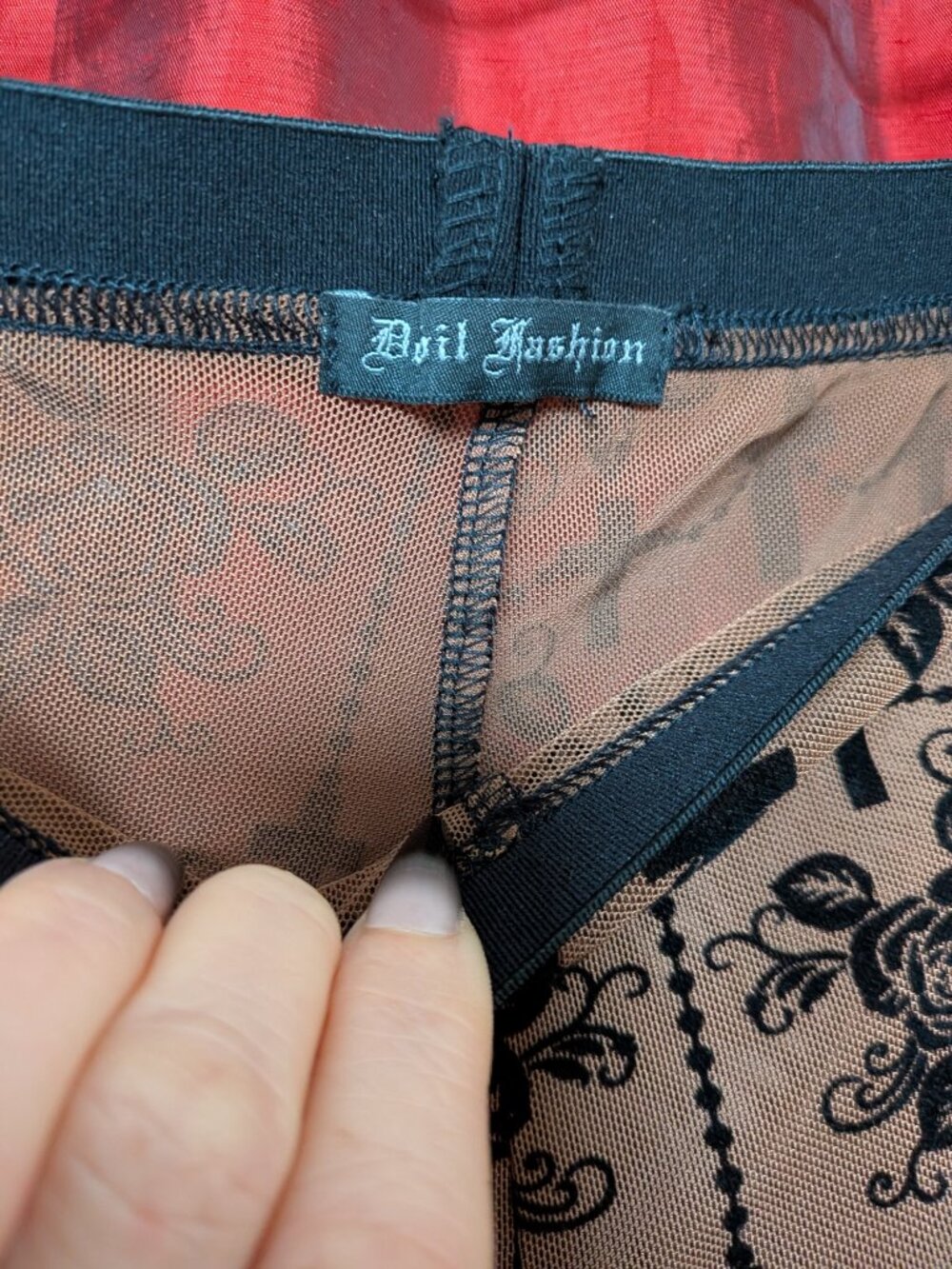 Bathory Edwardian Cameo Mesh Tattoo Leggings Devil Fashion XXL - Picture 5 of 7